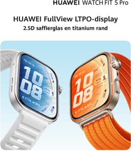 HUAWEI WATCH FIT 5 PRO- Wit - Premium ontwerp - Geavanceerde outdoor workout mogelijkheden - Professioneel gezondheidsmonitoring met TruSense - Compatibel met iOS & Android — thumbnail 6
