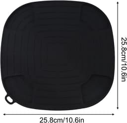 Geschikte siliconen hittebestendige mat voor de NJ Crispi airfryer, met hittebestendig ontwerp ter bescherming van het aanrecht (zwart). — thumbnail 2