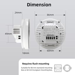 Maximale zoekdekking Slimme WiFi Thermostaat Touchscreen – Tuya Kamerthermostaat voor Gasboiler & Vloerverwarming — thumbnail 2