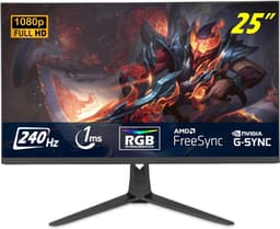 SVN® Gaming Monitor 240hz - Gaming Monitor -Zwart - ‎‎19cmx 44cm x 56cm; 5 kg — thumbnail 1