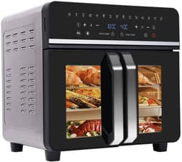 uJOY Mini oven - Hete lucht friteuse - 2 Temperatuur zones - Airfryer - Grote kookruimte - Inhoud van 23L - LED display — thumbnail 1