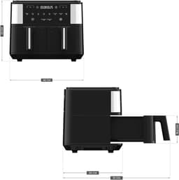 MKSS® Airfryer XXL - Dubbele Mand Airfryer — thumbnail 5