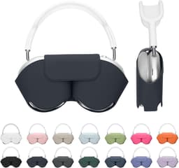 kwmobile cover voor over-ear koptelefoon - Compatibel met Apple AirPods Max / AirPods Max 2 - Van polyester - In donkerblauw — thumbnail 1