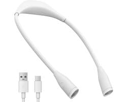 HEZIVO® Neklampje voor Haakwerk - Leeslampje voor Boek - Nekleeslamp Oplaadbaar - Neklamp - 3 Kleurtemperaturen - 9 Helderheidsniveaus