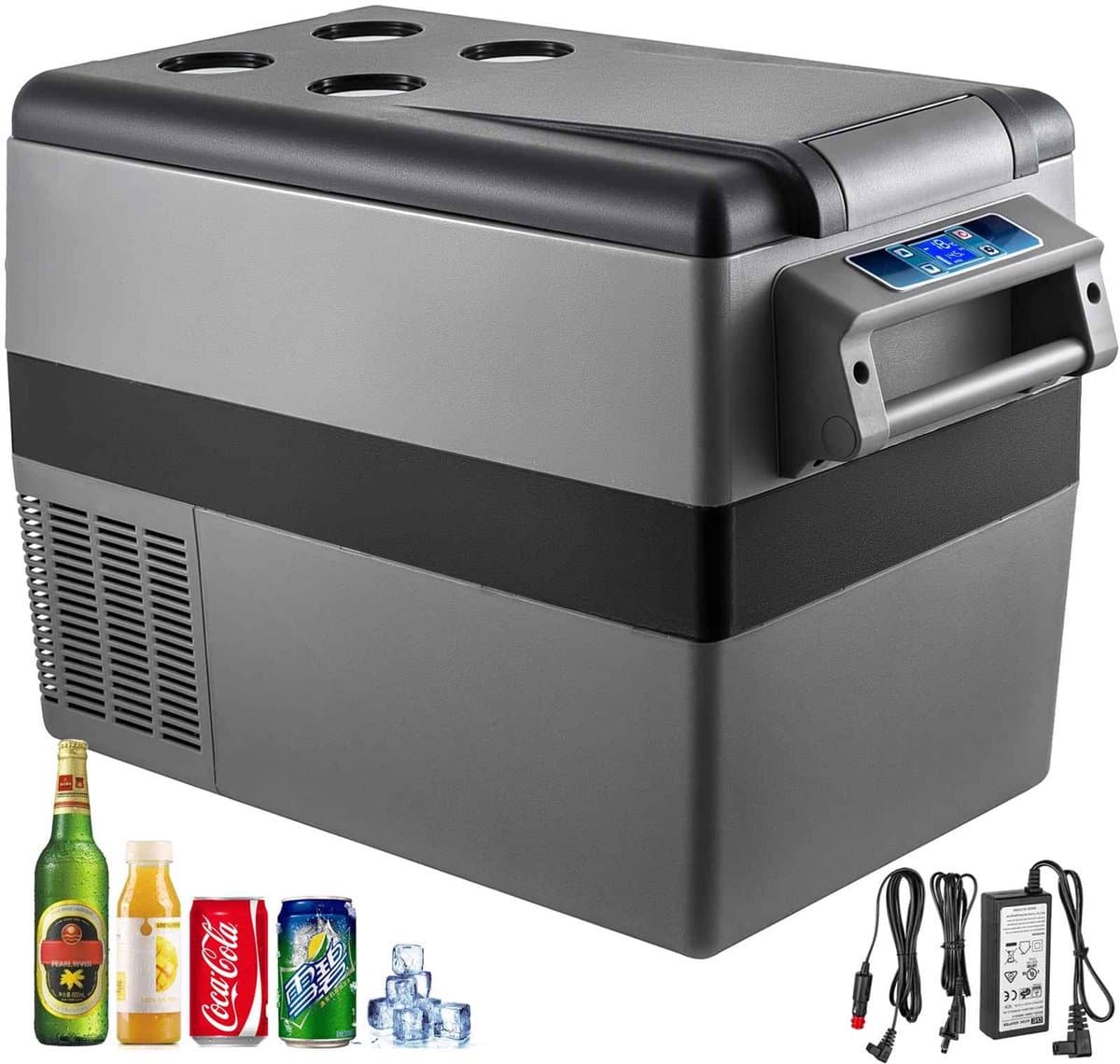 CORE Mini Koelkast - Kleine Koelkast - 35 Liter - Koelbox - Frigobox - Mini Vriezer - Draagbare Koeler - 12V - 69x34.5x38cm — afbeelding 1