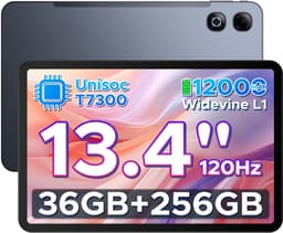 DOOGEE U13 Pro - Tablet - 36GB RAM (6+30GB) + 256GB ROM (2TB/TF) - 11000mAh/18W - 13,4 Inch FHD+ 120Hz IPS - Android 16 - T7300 - Dubbele luidsprekers - Wi-Fi 5 - Face ID - Bluetooth 5.4 — thumbnail 1