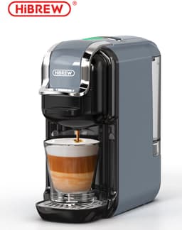 HiBREW H2B - 5 in 1 - Koffiemachine - Koffiezetapparaat - Kapsulekoffiezetapparaat - Voor Nespresso, Dolce Gusto, ESE & gemalen koffie - Grijs — thumbnail 1