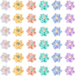 120 stuks Bloemen Cabochons van Hars | Flatback Versieringen voor DIY Scrapbooking en Nail Art | Sieraden Maken - Bloemen Decoratie — thumbnail 2