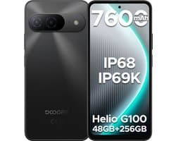 DOOGEE B10 4G - Robuuste smartphone - Robuuste telefoon - 48GB RAM + 256GB ROM (2TB/TF) - 6,63 inch FHD 120Hz - 7600mAh/33W - IP68/IP69K waterdicht - Helio G100 - Android 16 - NFC - Vingerafdruk - Gezichtsherkenning