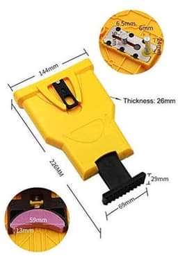 Kettingzaagslijper, kettingzaagslijpset, inclusief 3 slijpstenen, een handig gereedschap voor houtbewerking, geschikt voor houthakkers en grasmaaiers. — thumbnail 2