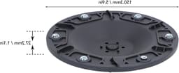 Robotic grasmaaier schijf met 6 openingen, M4 draad, nylon, 27.2 mm dik voor vervanging van oude draaitafels — thumbnail 5