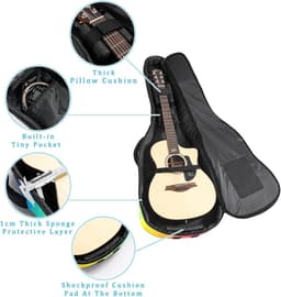 Gitaar Tas - Gitaarhoes Rugzak - Gitaar Vervoeren - Waterdicht Oxford Doek - 109 x 43 x 12 CM - Kleur3 — thumbnail 4