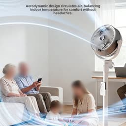 Vernevelende Ventilator - Buitenkoeler - Terras Verkoelen - Met Afstandsbediening - 36 x 27 x 17 cm - Zwart — thumbnail 4