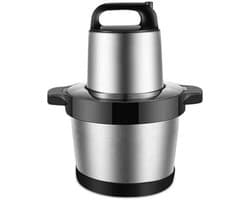 Keukenmachine - Keukenrobot hakmolen - Eten bereiden - Krachtige 1000W motor - 6 liter kom - Zilver