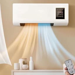 Kanaalloze Airco - Wandmodel Koeler - Ruimte Koelen - Automatische Temperatuur - 2000W - Wit — thumbnail 3