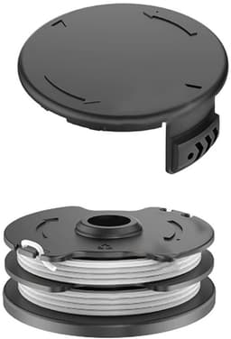 Dailygoods- Spoel met Deksel - Geschikt voor Parkside PRTA 20-Li A1/B1/B2/C3 - Lijndiameter 1,6 mm - Lijnlengte 8,3 m - Spoelmaat 65 x 24 mm - Cover Grootte 80 x 35 mm - Grasmaaier Spoel — thumbnail 1