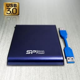 Externe Harde Schijf - Opslagstation - Bestanden Opslaan - Waterdicht en Stofdicht - 2TB - Blauw — thumbnail 2