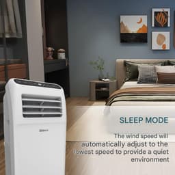 Daity Draagbare Wi-Fi Smart Airconditioner 12.000 BTU – Milieuvriendelijk R290-koelmiddel – 3,5 kW – Vier-in-één functie (koelen, verwarmen, luchttoevoer, ontvochtigen) – Wit — thumbnail 5