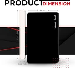 Externe Harde Schijf - Draagbare Opslag - Gegevens Back-up - Ultrasnelle USB 3.0 - 160GB - Zwart — thumbnail 3