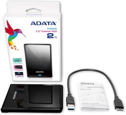 Externe Harde Schijf - Draagbare Opslag - Bestanden Opslaan - Ultra Dun Profiel - 1 TB - Zwart — thumbnail 2