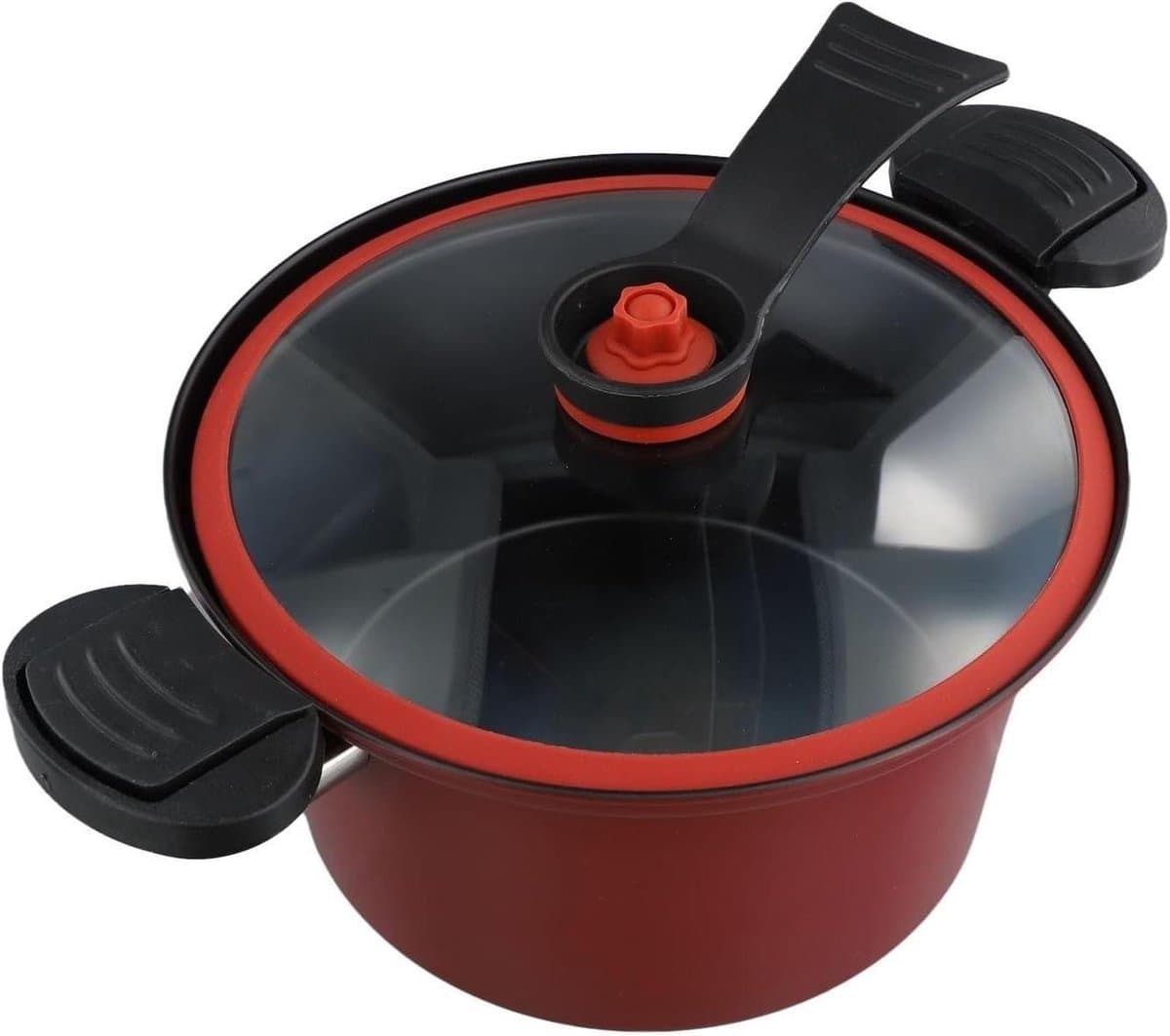 Snelkookpan - Multicooker - Snel Maaltijden Bereiden - Magnetronbestendig Ontwerp - 35 Liter - Rood — afbeelding 1