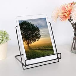 Boekensteun voor kantoor en thuis, ijzeren tafelrek, boekenplank, tablet houder en decoratie — thumbnail 2