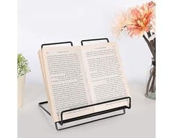 Boekensteun voor kantoor en thuis, ijzeren tafelrek, boekenplank, tablet houder en decoratie