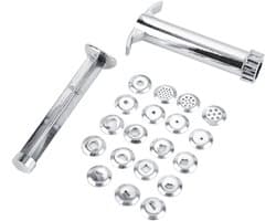 Klei Extruder Set met 19 Schijven, Roestvrijstalen Gereedschap voor Sculpturen en Suikerwerk