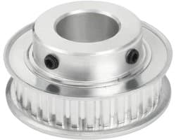 Tandwiel Poelie - Riemwiel Idler - 3D Printer Onderdeel - Aluminium XL Type - 20mm Boring - Zilver