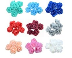 Mini Kunstrozen 3.5 cm - Schuimrozen Hoofden voor Bruiloft, DIY Decoratie en Bloemstukken