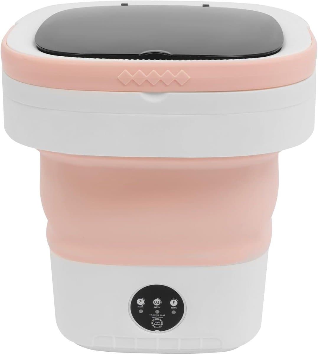 Mini Wasmachine - Opvouwbare Wasmachine - Babykleding Wassen - Met Afvoerslang - 12 Liter - Roze — afbeelding 1
