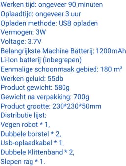 THEROB Smart robot stofzuiger met UV licht. (wit) — thumbnail 2