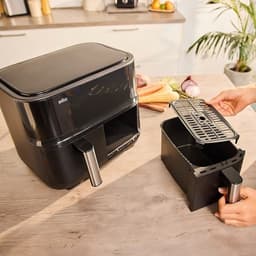 Braun TwinCook 3 Dubbele Airfryer - TD3030 - 8L - 2x4L Vaatwasbestendige Lades - Zwart — thumbnail 6
