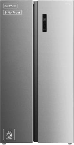 Inventum SKV0178R No Frost energiezuinige Amerikaanse koelkast - 555 liter - Digitaal led-display - IJsblokjesmaker - Stil: 37 dB Superkoelen - Supervriezen - 2 deuren - Energielabel D - RVS — thumbnail 2