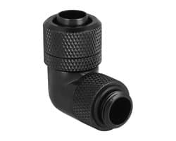 Waterkoeling Aansluiting G1/4 Draad, 90 Graden Hoek, Geschikt voor Computer Waterkoelingssystemen (Zwart, 3.8 cm) - Efficiënte Koeling, Duurzaam Ontwerp, Eenvoudige Installatie