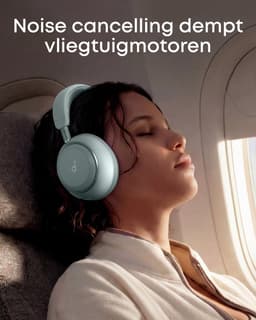 soundcore Space 2 by Anker, Active Noise Cancelling Koptelefoon, Comfortabele Pasvorm, 50H Speeltijd, LDAC Hi-Res Draadloze Audio, Dual Connection, Helderre Gesprekken, Bluetooth 6.1, Nap Mode, Draagdetectie — thumbnail 3