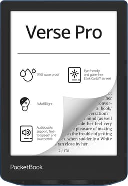 PocketBook Verse Pro Azure e-reader – Inclusief Bloemen Hoesje (shell cover) – Voordeelbundel — thumbnail 9