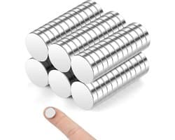 Set van 30 Neodymium Magneten 12 x 2 mm, Zelfklevend en Extra Sterk voor Koelkast en Magnetisch Bord