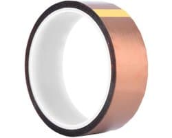 Hittebestendige thermische tape voor hoge temperaturen tot 300℃ - 33M x 0,05mm, ideaal voor isolatie en bevestiging