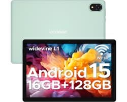 Doogee U10 - Tablet - Android15 - 16GB RAM + 128GB ROM (2TB TF) - 10 Inch IPS HD - 5060mAh - 2.0 GHz WIFI6 - 5060mah - 8mp+ 5mp - Groen