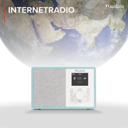 Internet radio - Audizio Cosa - FM en DAB radio - Kleine radio met Bluetooth - Wekkerfunctie - Blauw — thumbnail 4