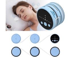 Slaapluidspreker met botgeleiding, draagbare draadloze muziekbox met witte ruis en timer, 8 uur afspeeltijd, Bluetooth 5.4, geschikt voor ontspanning tijdens het slapen met een kussen (blauw).