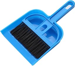 Miniatuur Handveger Stoffer - Desktop Veegset - Bureau Schoonmaken - Ergonomisch Ontwerp - Compact Formaat - Blauw — thumbnail 5