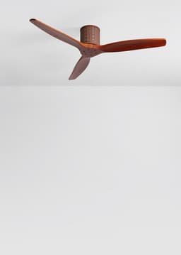 CREATE - Plafondventilator stil 40W (Ø132cm) - Sfeerlicht LED - Afstandsbediening - 6 snelheden - Programmeerbaar - WIND CALM CUSTOM RATTAN — thumbnail 4