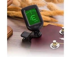 Clip-on tuner - Stemapparaat - Snaarinstrument - Stemmen - Gitaar stemmen - Digitaal
