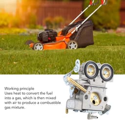 Dailygoods- Carburateur Vervanging - Aluminium - Carburateur Onderdelen - Hoogwaardige Maaimachine Accessoire - Verbeterde Brandstofefficiëntie - Eenvoudig te Installeren - Maaier — thumbnail 2