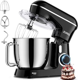 Keukenmachine - Kneedapparaat Mixer - Bakken Ingrediënten Mengen - Stille Fermentatie - 55 Liter Kom - Zwart — thumbnail 1