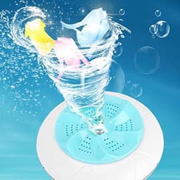 Draagbare, schattige wasmachine, huishoudelijke reiswasmachine, semi-automatisch, kleine, opvouwbare, zakelijke reiswasmachine, turbo (groen) — thumbnail 3