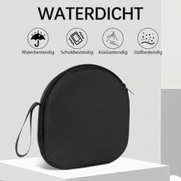 Koptelefoonhoes - Harde EVA Beschermhoes Geschikt voor Sony voor Bose - JBL Over-Ear Koptelefoons - Opberghoes - Hard Case - Zwart — thumbnail 5