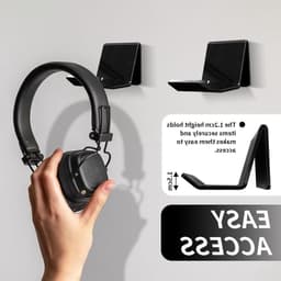 Multifunctionele hoofdtelefoonhouder voor gaming, bureauaccessoires en desktoporganizers, geschikt voor de meeste hoofdtelefoons — thumbnail 2